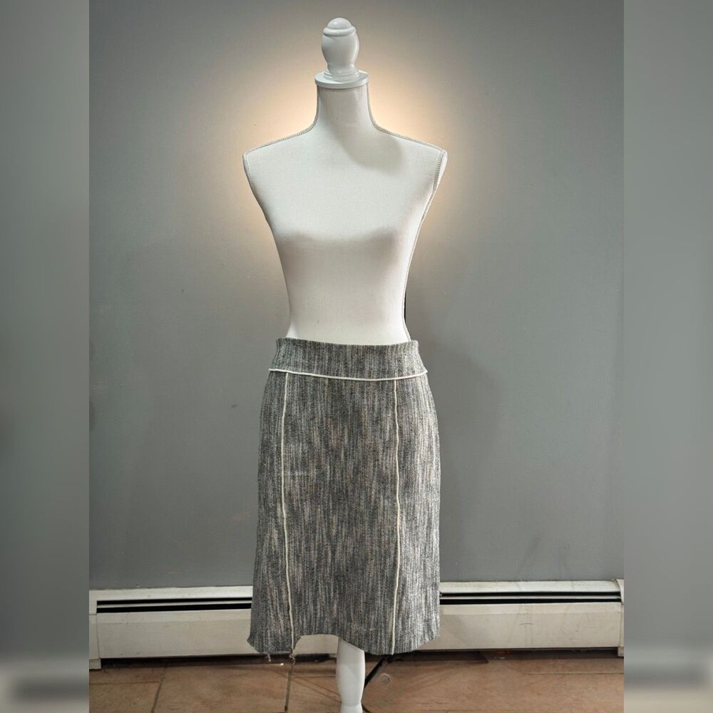 Black/Cream Talbots Pencil Skirt Size 4 EUC